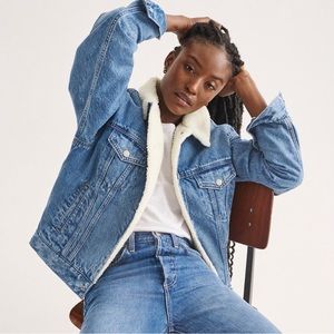 ARITZIA Wilfred Free Sherpa Denim Jacket